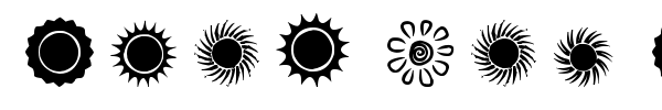 Suns and Stars font preview